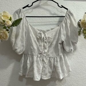 White Peasant Blouse